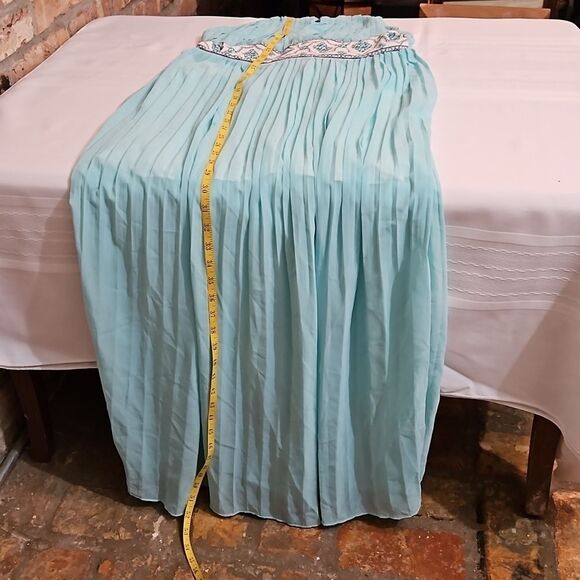 Boutique Style Aqua Halter Maxi dress size XL - Picture 12 of 12